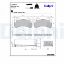 Bremseklosser DELPHI LP5055EV