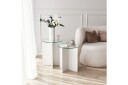 Teratio Settbord 60x40x60 cm Rundt - Hvit