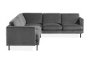 Teodin Hjørnesofa Large FløyeLysegrå