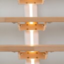 Dolle Sydney Rett Trapp Hvit 9016 pure oljet Bøk 75 12 Loddrett Høyde 240 292cm