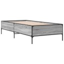  Sengeramme grå sonoma 90x190 cm konstruert tre og metall 8721012985155
