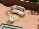 Utesofa Parori høyrevendt - Beige