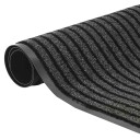  Dørmatte Stripe Sort og Grå 115x300 cm 8721158674975