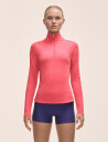 Casall Serene Half Zip Long Sleeve - Red - L