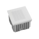 Arcchio Yariki LED innfelt vegglampe, hvit raster