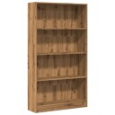 Bokhylle artisan eik 80x24x143 cm konstruert tre