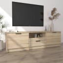 vidaXL TV-benk sonoma eik 140x35x40 cm konstruert tre