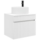  Vegghengt Badskap Hvit 59 x 44,5 x 50 cm Konstruert tre