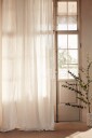 Lovely Linen   Gardin Airy i vasket lin   Hvit