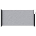 vidaXL Utklappbart side markise Grå 300 x 100 cm Polyester