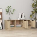 vidaXL TV-benk sonoma eik 102x35x36,5 cm konstruert tre