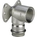 5 stk 22mm x 1/2" Sanpress Inox veggkobling