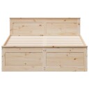  Sengeramme uten madrass med hodegavl 140x200 cm heltre furu