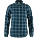 Fjellreven  ÖVik Flannel Shirt W Dame, 555-534 Dark Navy-Indigo Blue, S