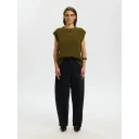 Selected Femme Lulu Short Sleeve Knit Vest Grønn XS