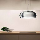 Eico Seashell Fritthengende Ventilator Ø80 cm Rustfritt Stål med Belysning
