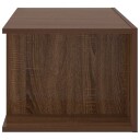 vidaXL TV-benk med LED-lys brun eik 90x39x30 cm