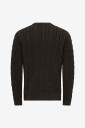 ONLY & SONS   Genser Onskim Ls Cabel Crew Reg   Brun