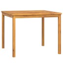 vidaXL Hagespisebord 90x90x74 cm heltre akasie