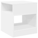vidaXL Avlastningsbord Hvit 40,5 x 40 x 45 cm Konstruert tre