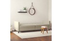 Sovesofa Hartford 203x83x82 cm Cappucino Linstoffutseende 100 % polyester   203x83x82 cm Cappucino Linstoffutseende 100 % polyester