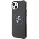 Karl Lagerfeld Hardcase for iPhone 15 med MagSafe - Glitter Svart