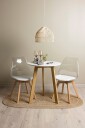 Venture Home   Spisegruppe Leonora med 2 stk stoler Edvin   Hvit
