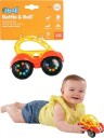 Bright Starts Oball Rattle & Roll Buggie rød lekebil med fargerike perler i hjulene