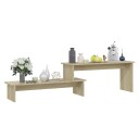 vidaXL TV-benk sonoma eik 180x30x43 cm sponplate