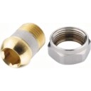 Unionsmutter for 3/4" ventil, forniklet