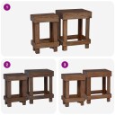  Planteholder 2 pcs Brun 70 x 11 x 27 cm Mahogni Tre