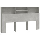 vidaXL Sengegavlskap betonggrå 180x19x103,5 cm