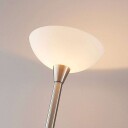 Lindby Uplight Ignacia med glassbolle, nikkel