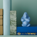 Kosta Boda Gabba Gabba Hey skulptur 120 mm Aloha blue