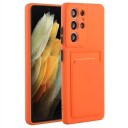Samsung Galaxy S23 Ultra 5G TPU-deksel med Kortholder Oransje