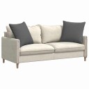  Sofaputer 2 pcs Mørkegrå 80 x 80 cm stoff