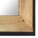 vidaXL Speil 50x50 cm heltre mango