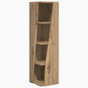 vidaXL Hjørneskap 27,5x27x102cm Konstruert tre Artisan Eik