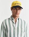 Regular fit stripete skjorte i bomullslin WOODY GREEN XXXL