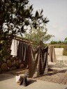 Zone Håndkle   100% bomull   Zone Denmark Sauna   Stripet Olive Green