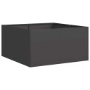 vidaXL Plantekasse svart 80x80x40 cm kaldvalset stål