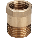 10 stk 3/4" x 1/2" gjengede koblinger i pistolmetall silikonbronse overgangsnippel