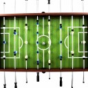 Fotballbord stål 60 kg 140x74,5x87,5 cm brun  