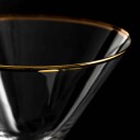 Cocktailglass med gullkant 21 cl