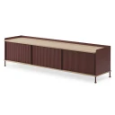 Muuto Enfold skjenk 186 x 45 cm    oiled oak Deep Red