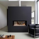 M-Design Luna 1150DH Diamond svart gasspeis - tunnelpeis med gjennomsyn