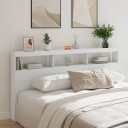  Hodegavl skap med LED hvit 200x17x102 cm 8721012465329