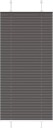  plisségardin sort 60x150 cm Stoff Bredde 59,4 Polyester