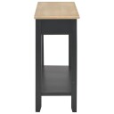 vidaXL Konsollbord svart 110x35x80 cm tre
