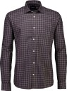 Lindbergh Brushed Check Shirt L/S   BROWN   XL